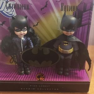 Rare barbie batman catwoman dolls